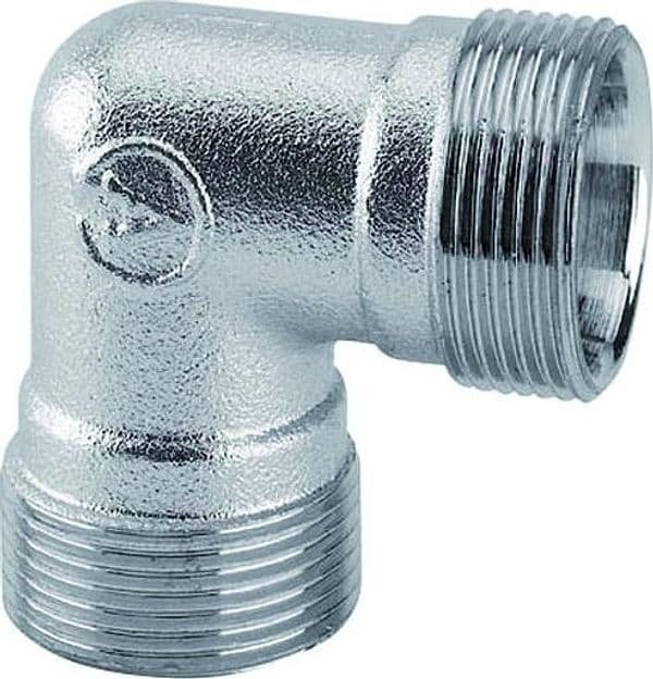 Raccordo Curvo Intermedio Ottone Cromato 22 x 22 C Kit Rame M 24 Arteclima - 2