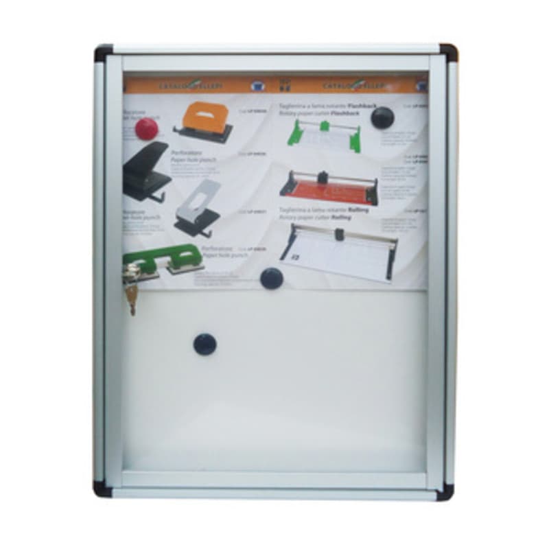BACHECA FONDO MAGNETICO 45X4,5X60 CM ALLUMINIO- 1,0 pz - 2
