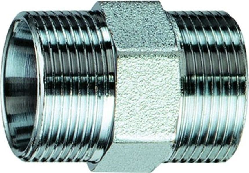 Raccordo Diritto Intermedio Ottone Cromato 22 x 22 C Kit Far Rubinetterie - 2