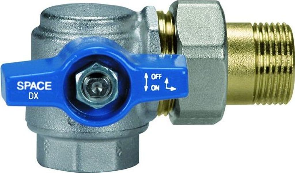 Valvola a Sfera a Squadra in Ottone Verso Destro Modello Space 2071B404DXB - 2
