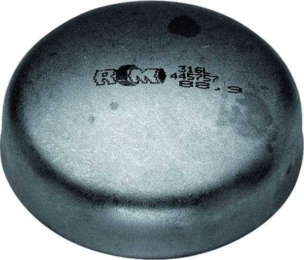 Fondello Bombato a Saldare in Acciaio Nero 2 mm 60,3 Idroweb - 2