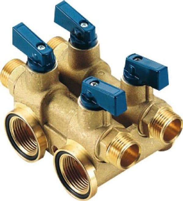 Collettore Modulare per Sanitari in Ottone Totem 2 x 2 Tiemme Raccorderie - 2