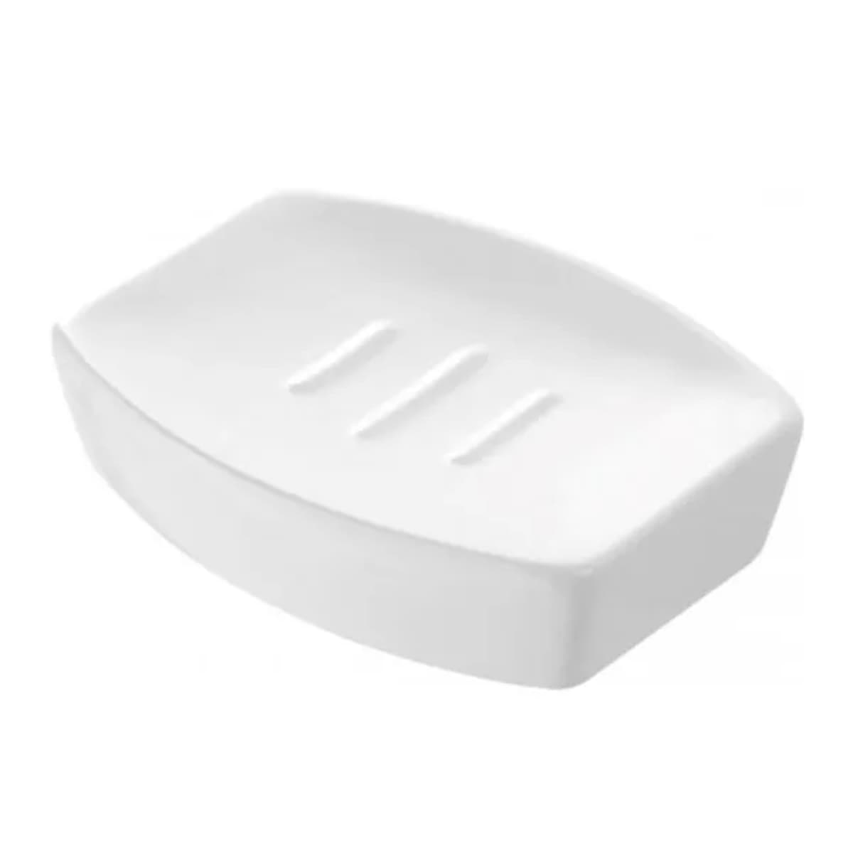 Portasapone in Ceramica Modello Parigi Dim.cm (LXP):12 x 9 Tortora Idroweb - 2