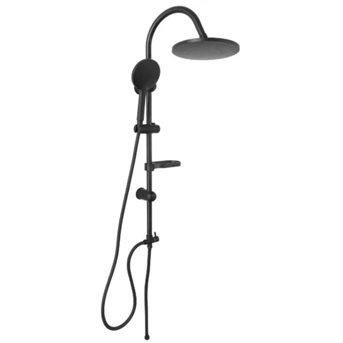 Colonna Doccia Modello Dark 1 Getto Nero Opaco Idroweb - 2