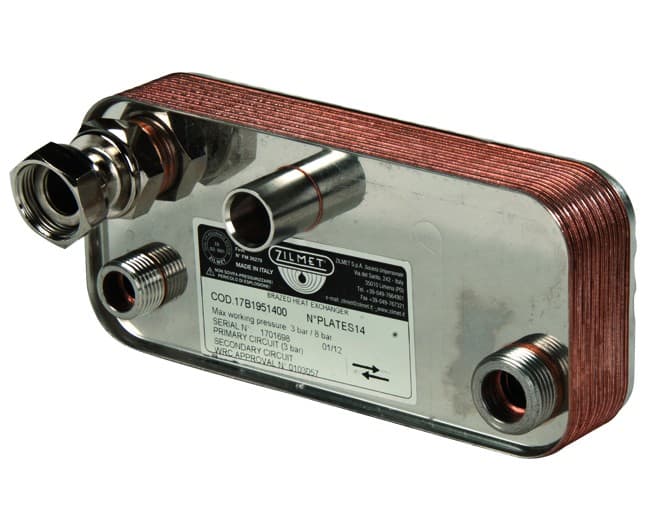 Scambiatore Saldobrasato per Caldaia Murale Piastre 14 ZILMET 17B1951400 - 2