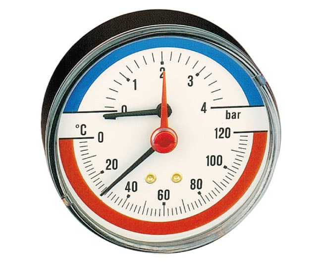 Termomanometro 0 4 BAR Max 120 Gradi Caleffi - 2