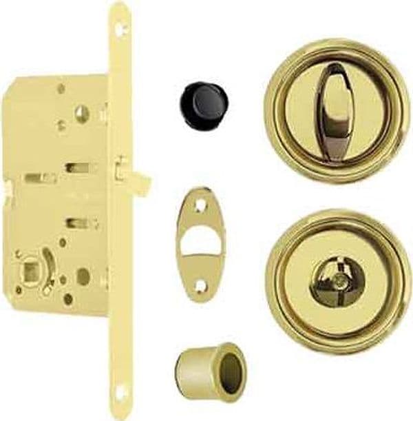 Kit per Porte Scorrevoli con Nottolino Agb Colore Cromata Opaca - 2