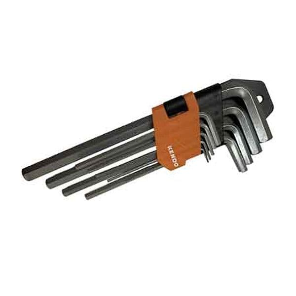 Set Chiavi Maschio Esagonali Lunghe Kendo 1,5 2,5 3 4 5 6 8 10 mm 9 Pezzi - 2