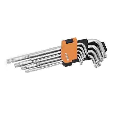 Set Chiavi Maschio Torx Lunghe Kendo T10,15,20,25,27,30,40,45,50 9 Pezzi - 2
