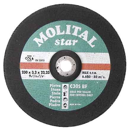 Disco da Taglio per Marmo Molital Ø 230 x 3,2 mm - 2