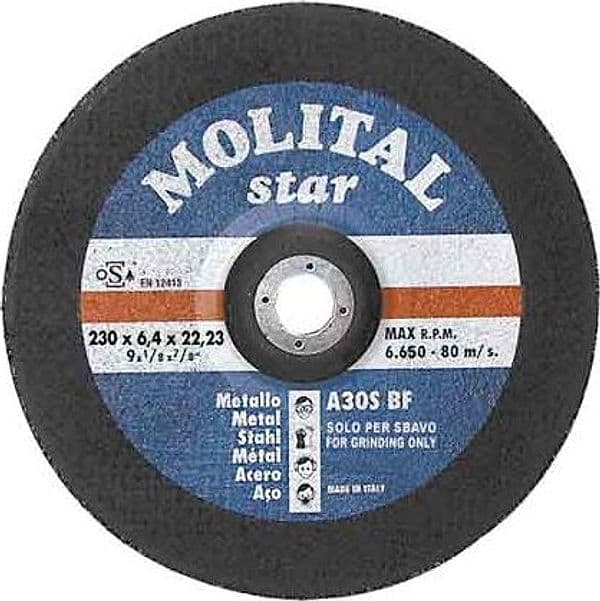 Disco da Sbavo per Ferro Molital Ø 230 x 6,4 mm - 2