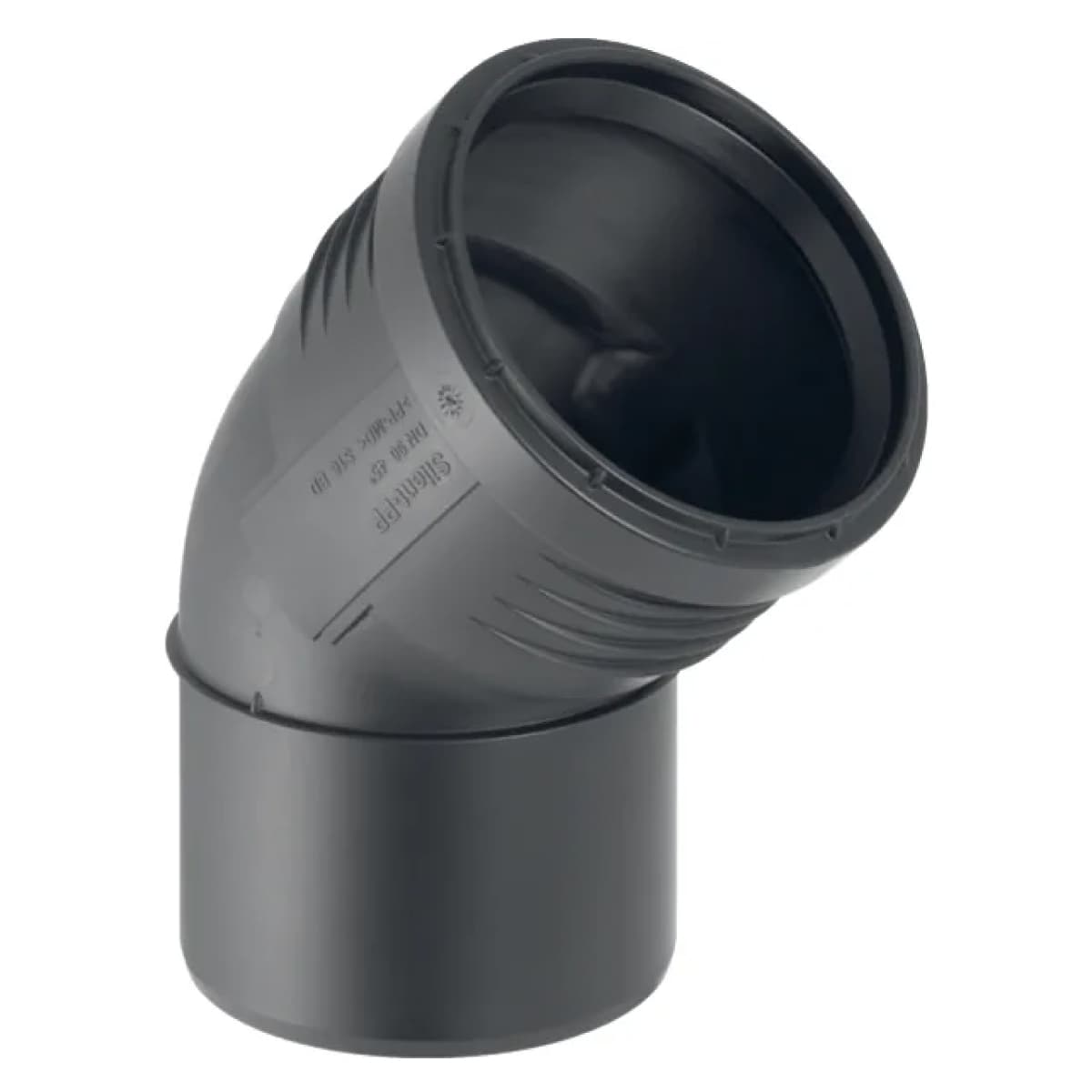 Curva 45 ° ad Innesto in PP con Guarnizione Serie Silent Ø 125 GBR - 2