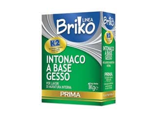 K2 Linea Briko Intonaco Base Gesso Bianco in Polvere Rasante 1 kg 12 Pezzi - 2