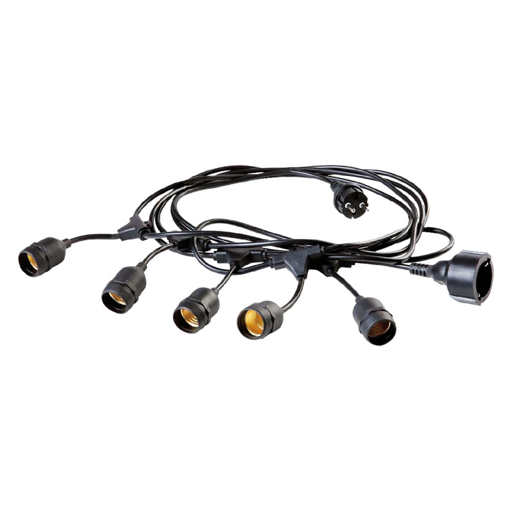 Luminaria Cavo 5 Portalampade Sovil Enjoy Bianco 5 mt - 2
