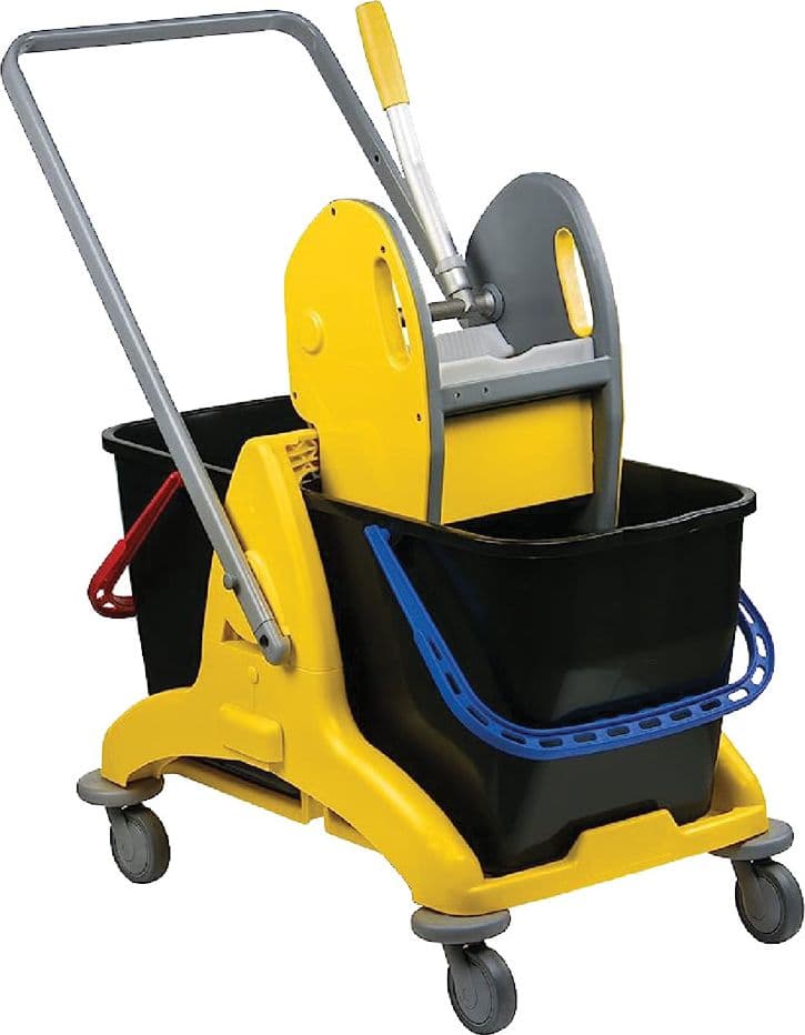 Carrello Multiuso Doppia Vasca 2 Vasche da 25 Lt Ciascuna - 2