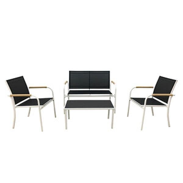 Set Salotto Menton 4 Pezzi Bianco - 2