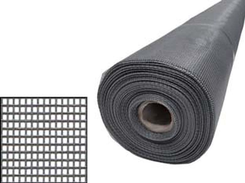 Zanzariera in Fibra di Vetro 18 16 Maglia 18 16 100 cm x 30 m Grigio 1 - 2