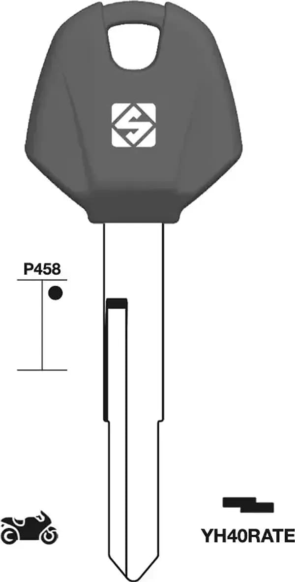 Chiavi Silca Transponder Vuota Yamaha YH40RATE - 2
