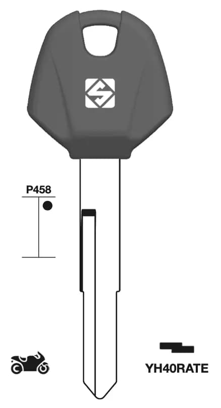 Chiavi Silca Transponder Vuota Yamaha YH40RATE - 2