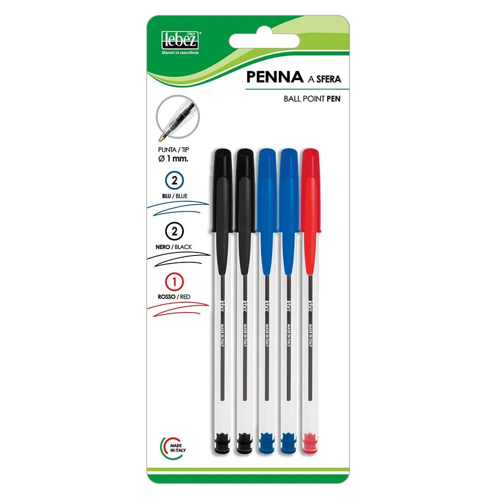 Penna a Sfera Colori Assortiti Lebez - 2