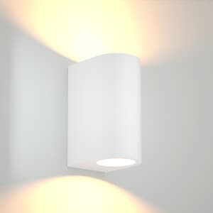 Applique Drapion 15 x 9,5 x 7CM Bianco GU10 2 x 5W - 2
