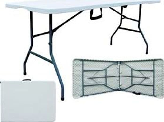 Tavolo Birreria Pieghevole in Hdpe Aperto 242 CMX75X74H. Chiuso 122 - 2