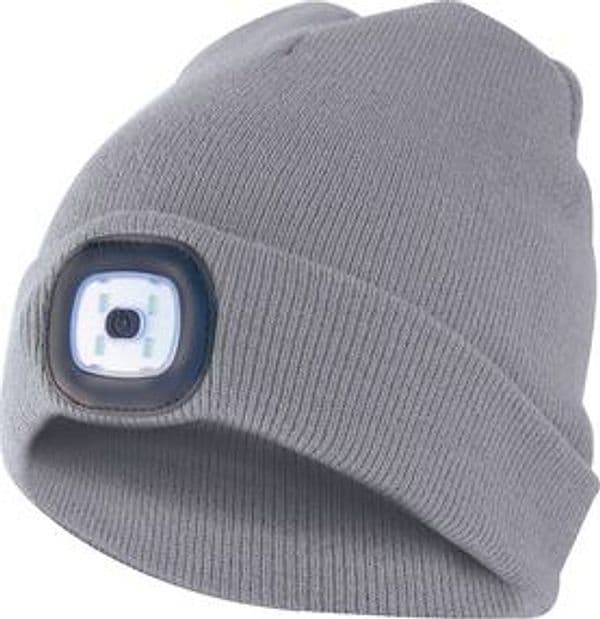Cappello Lighthouse con Luce LED Ricaric. Grigio Ch 6 Pezzi - 2