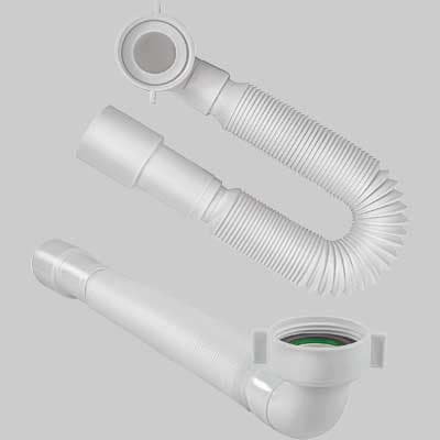 Tubo Estensibile e Flessibile con Attacco a Ghiera Curvo 1¼ x 32 x 40 - 2