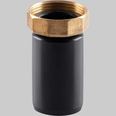 Codolo Dritto a Saldare in Pehd con Ghiera Ottone 1¼ x 40 Idroweb - 2