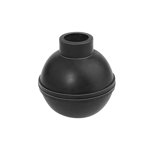 Sfera in Gomma Nr Nera Dm 57 Ø 57 x Foro Ø 18 G.m.p - 2