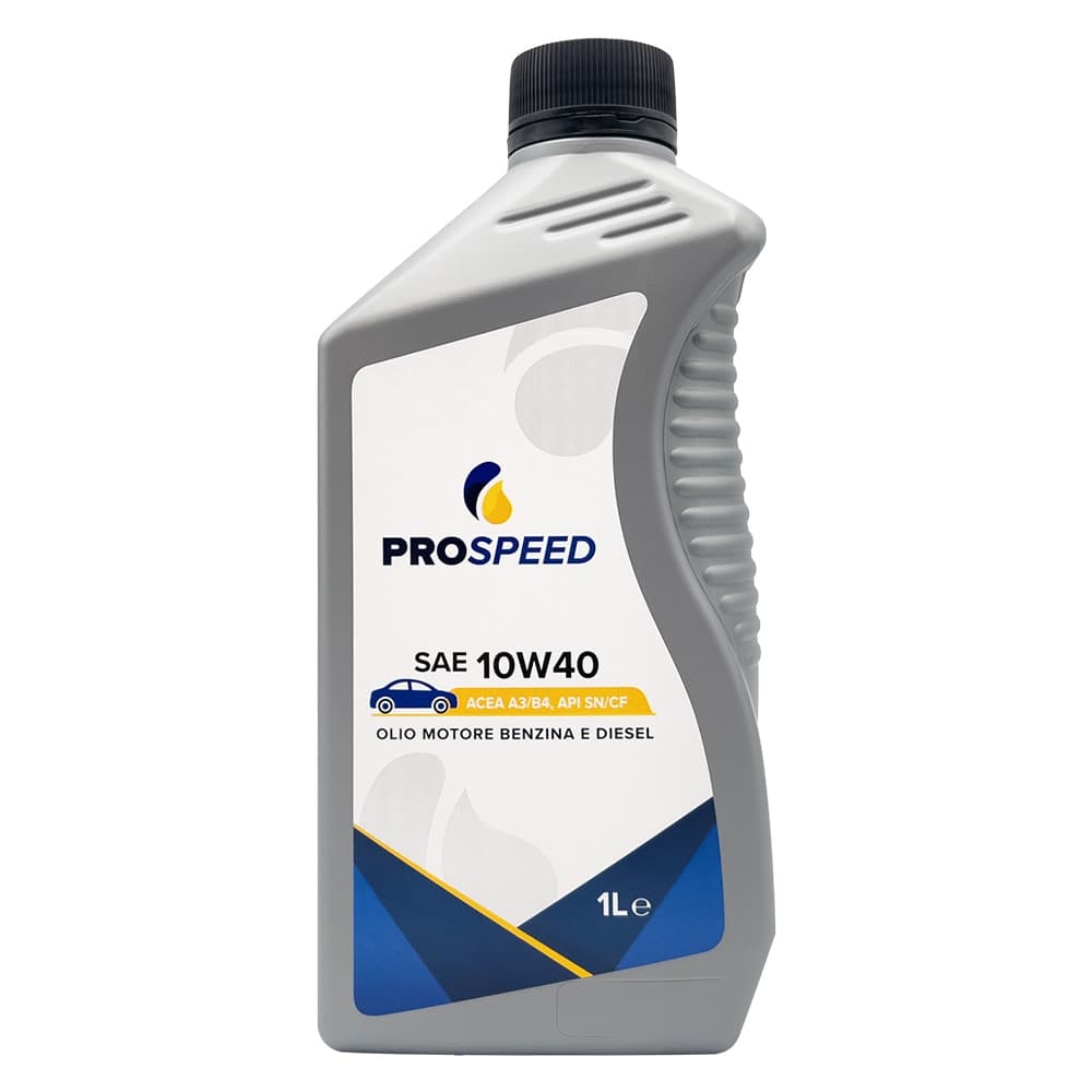 OLIO MOTORE PER AUTOVETTURE SAE 10W40 - lt. 1- 12 pezzi  - PROSPEED - 2
