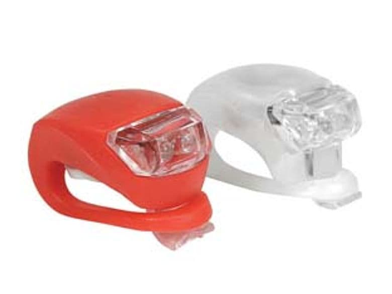 Luce Quadrata Anteriore e Posteriore a 2 LED per Bicicletta 4,7 CMX3X3H. 6 - 2