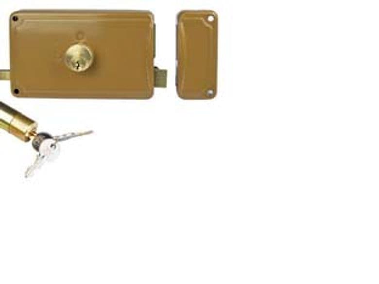 Serratura Portoncino Catenaccio+scrocco Doppio Cilindro Fisso 3 Cod 499507 - 2