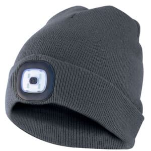 Cappello Lighthouse con Luce LED Ricaric. Grigio Scu 6 Pezzi - 2