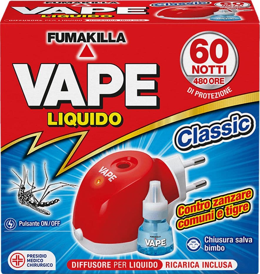 ANTIZANZARE ELETTRICO AD EMANAZIONE 'LIQUIDA' 30 ml - con 1 ricarica liquida (per 60 notti)  - VAPE - 2