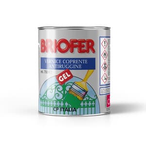Smalto Briofer Antiruggine Gel 0,75L Nero 6 Pezzi - 2