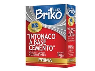 K2 Linea Briko Intonaco Pronto Base Cemento Bianco in Polvere 1 kg 12 Pezzi - 2