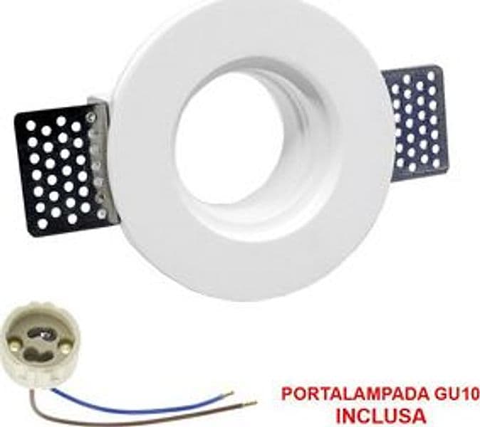 Faretto in Gesso D.100 Tondo GU10 – Idroweb