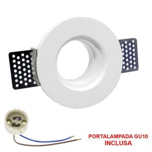 Faretto in Gesso D.100 Tondo GU10 - 2