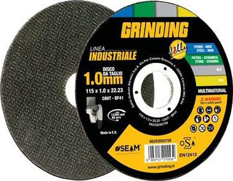 Disco Abrasivo Jolly Piano Industrial 230 x 22,2 mm H 1,9 mm 25 Pezzi - 2