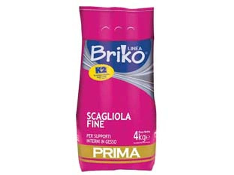 K2 Linea Briko Scagliola Fine Bianca in Polvere 4 kg in Busta K2 4 Pezzi - 2