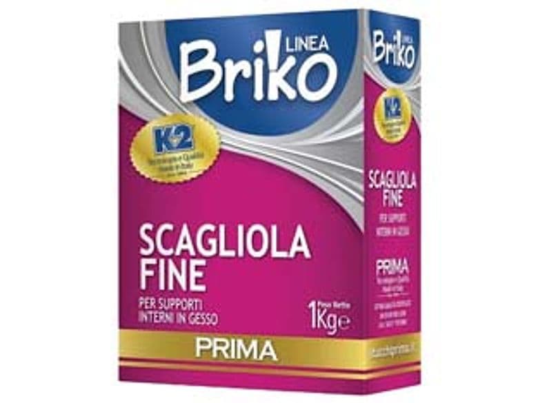 K2 Linea Briko Scagliola Fine Bianca in Polvere 1 kg in Scatola K2 12 Pezzi - 2