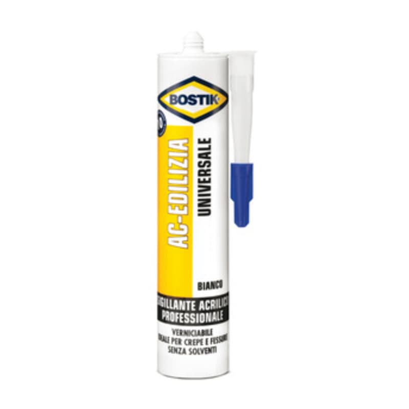 Bostik Acrilico Edilizia 300 ml Bianco Cartuccia 24 Pezzi - 2