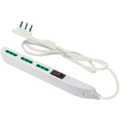 Multipresa Bipasso Slim con Termico Fme Bianco Posti 3 2P con T 10A N°xmmq - 2
