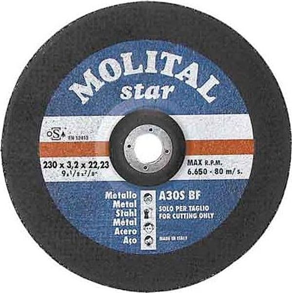 Disco da Taglio per Ferro Molital Ø 230 x 3,2 mm - 2