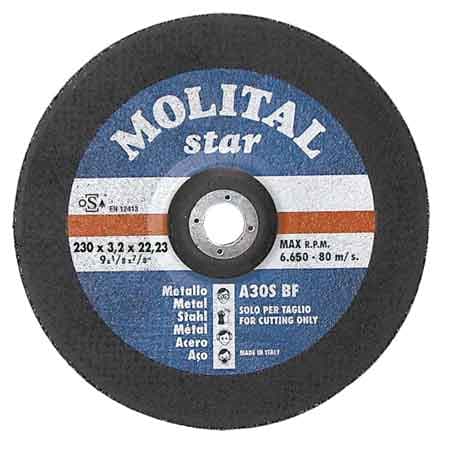 Disco da Taglio per Ferro Molital Ø 115 x 3,2 mm - 2