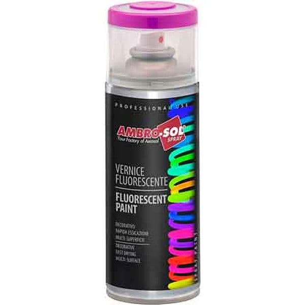 Bomboletta Spray Fluorescente Ambrosol 400 ml Rosa 6 Pezzi – Ambro-Sol