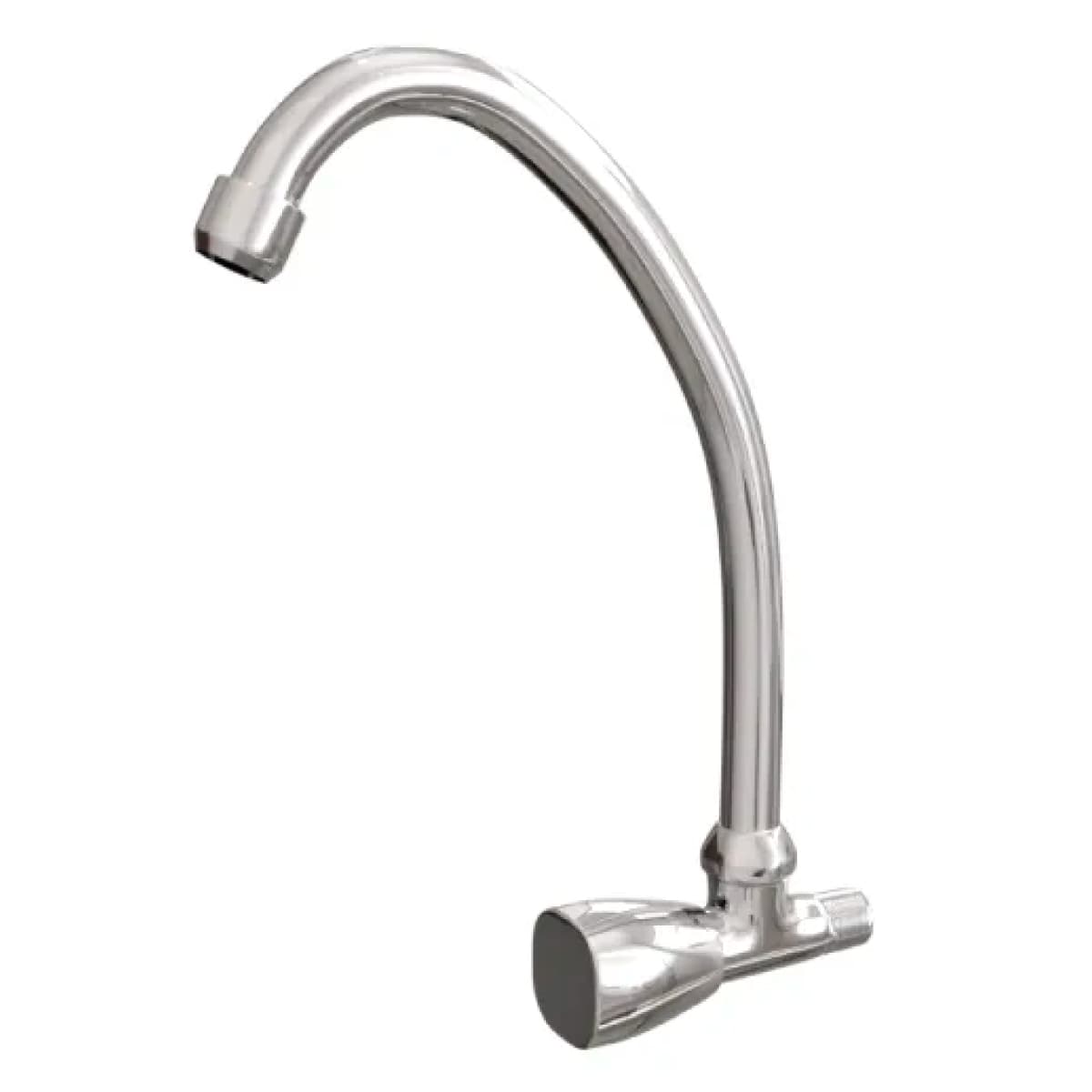 Rubinetto Monoforo Lavello a Muro con Bocca Girevole ½ Idroweb - 2