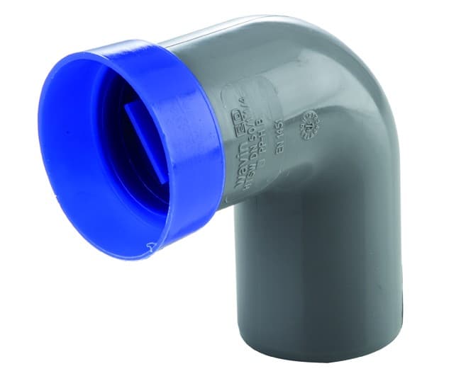 Curva Tecnica PP Innesto Guarnizione ED Tech Ø 50 x 1¼ Wavin Italia - 2