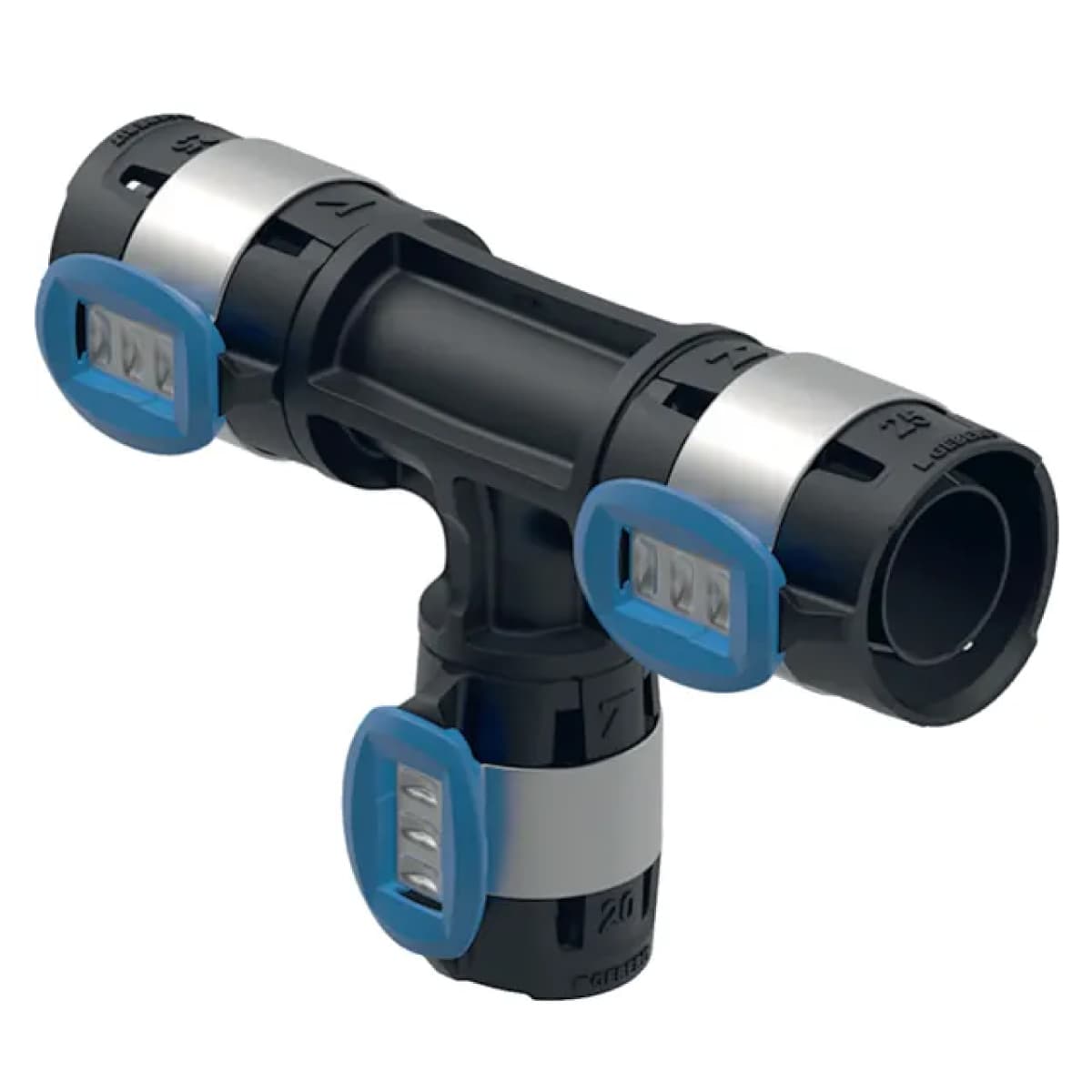 Raccordo Tee Flowfit Ridotto per Multistrato Pressare Ø 20 su 20 16 Geberit - 2